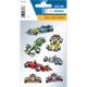 Aufkleber mit verschiedenen Formel-1-Rennwagen in unterschiedlichen Farben und Designs. Enthält insgesamt sechs verschiedene Modelle.