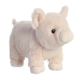 Plüschschwein in sanften Rosa-Tönen mit kleinen Ohren und einem runden Körper, steht aufrecht und hat einen freundlichen Gesichtsausdruck.