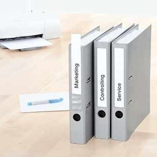 Schmale Einsteckrückenschilder für Ordner