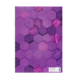 Lila hexagonale Muster auf einer Oberfläche, bestehend aus verschiedenen Schattierungen und Texturen.