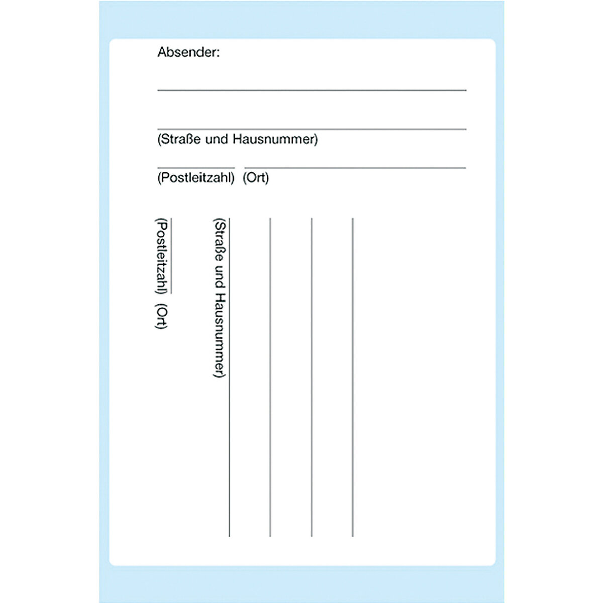 Textetiketten Paketadressen 80 x 110 mm, selbstklebend - 5731 | HERMA