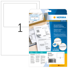 HERMA SPECIAL A4 Versandetikett+Einlieferungsbeleg