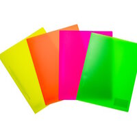 Mehrere Schnellhefter in neon Farben